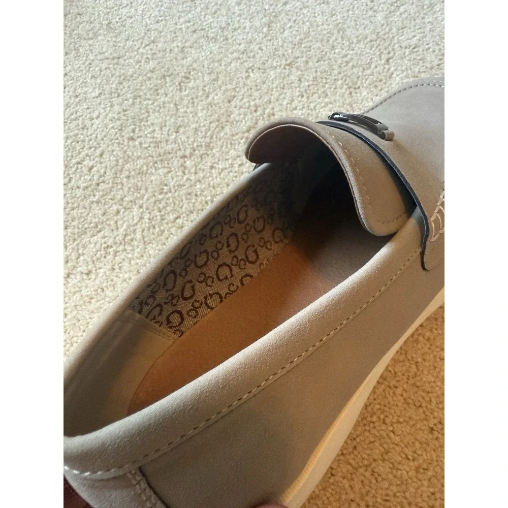 New Guess Tareco Slip On‎ Dressy Workwear Formal Loafers Grey Men's Size 11.5